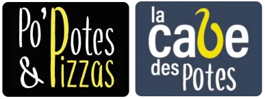 logo PO'POTES ET PIZZAS / LA CAVE DES POTES - Pizza au feu de bois à Bourgbarré